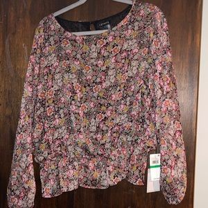 1. State floral blouse